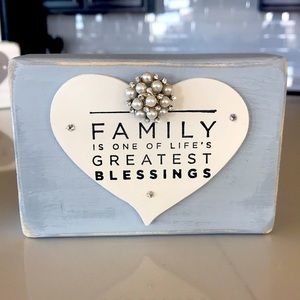 Wood plaque. Brand new.